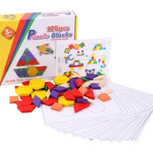 Деревянные развивающие игрушки творческие Пазлы раннее развитие безопасности древесины для малышей подарок для малышей 125 шт./компл