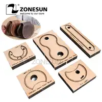 ZONESUN Customized leather cutting die Leather Craft DIY Key Ring Wooden Template Knife Punching Key Chain Cutting Mould Cutter