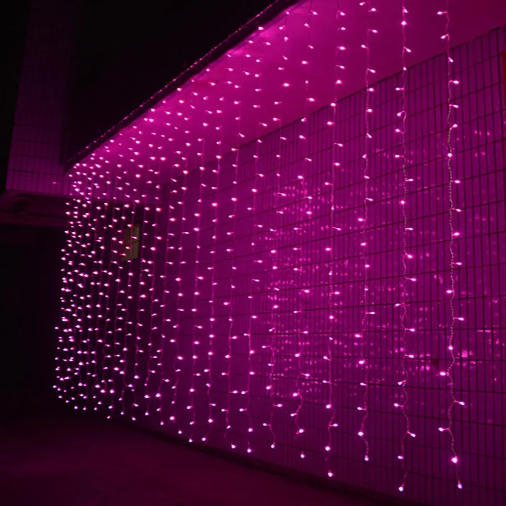 

3M x 3M 300 LED Outdoor Window Curtain Icicle Christmas Lights String Fairy Lights Home Garden Wedding Party Decorations