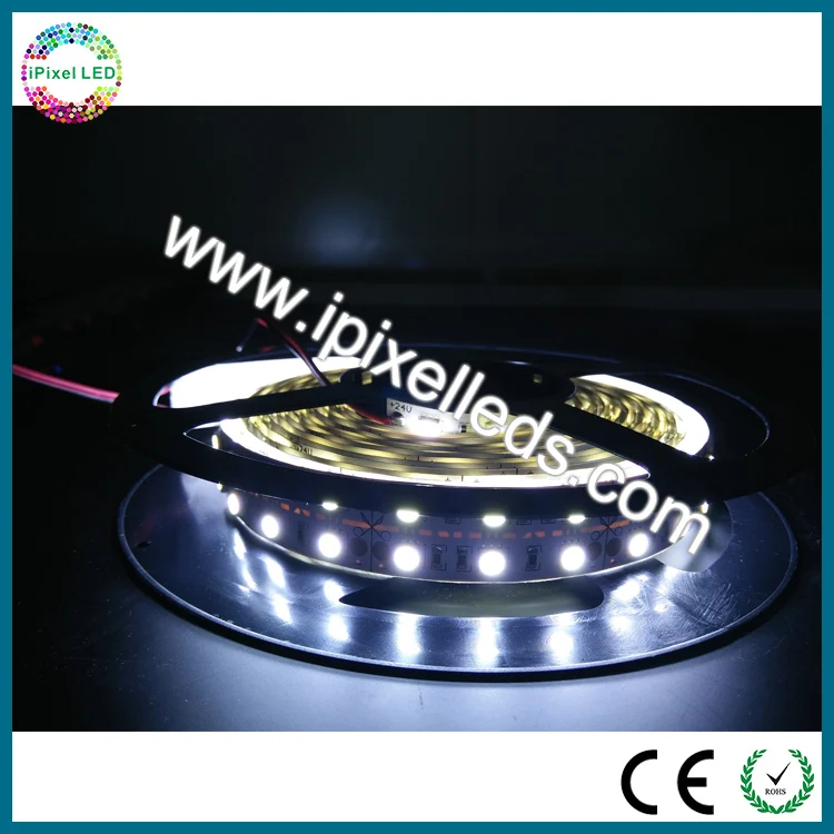 Белая двухрядная Светодиодная гибкая лента IP20/IP65 SMD5050 24 Вольта 600 светодиодный 5 м