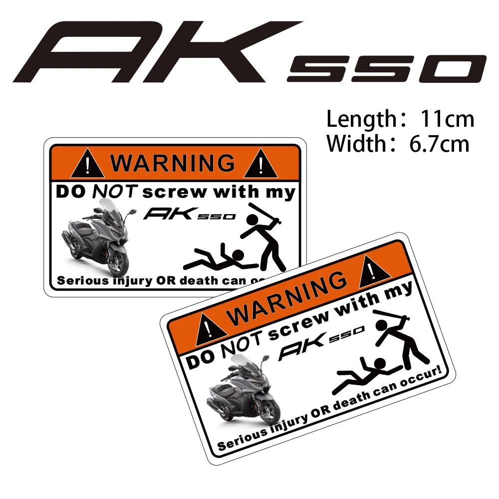 

KODASKIN 2 Pieces for KYMCO AK550 Warning Do Not Screw Sticker Decal