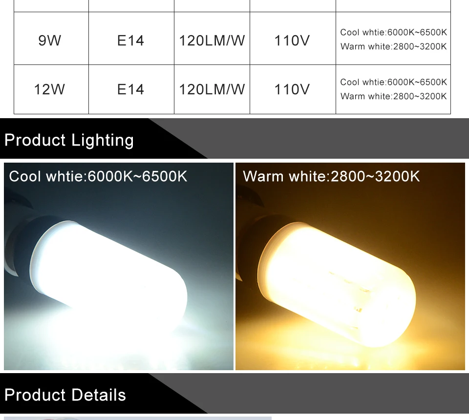 E27 E14 LED Bulb Lamp Light  (7)