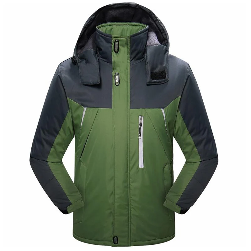Jacket Men Winter Thick Fleece Outwear Military Mens Windbreaker Army Parka Raincoat Coats