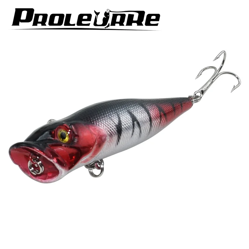 Proleurre 1pcs Floating Wobbler Fishing Tackle 9cm 12.5g 3D eyes Popper for fishing Artificial Crankbait Lures Pesca Minnow Isca