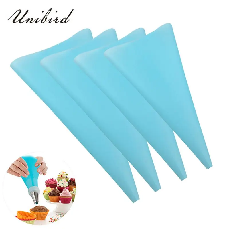 

Unibird 4Pcs/Set EVA Pastry Bags Confectionery Icing Piping Cream Cake Decorating Tool DIY Home Muffin Cup Cake Decoration Set