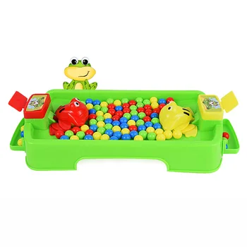 

Support 2 People Play Games Frog Eating Bean Board Balls Desk Interactive Toys For Children Development Educational Game Toys