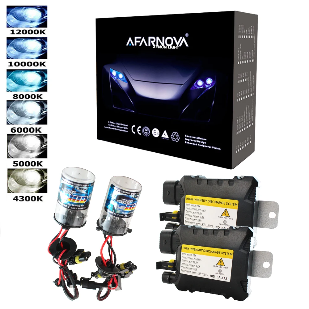35 W AC Ксеноновые комплект H1 H3 H4 H7 H11 9005 9006 D2S фар автомобиля тонкий балласт