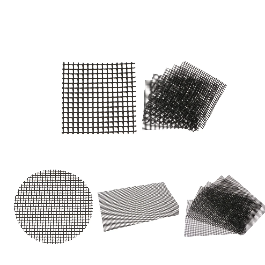 5Pcs Flowerpot Bottom Net Flower Pot Hole Mesh Pad Grid Mat Drainage Netting for Bonsai Pot Home Garden Supplies