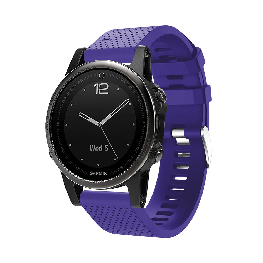 26 22 20 мм ремешок для часов Garmin Fenix 5X5 5S Plus 3 3HR Forerunner 935 часы Quick Release силиконовый ремешок Easyfit