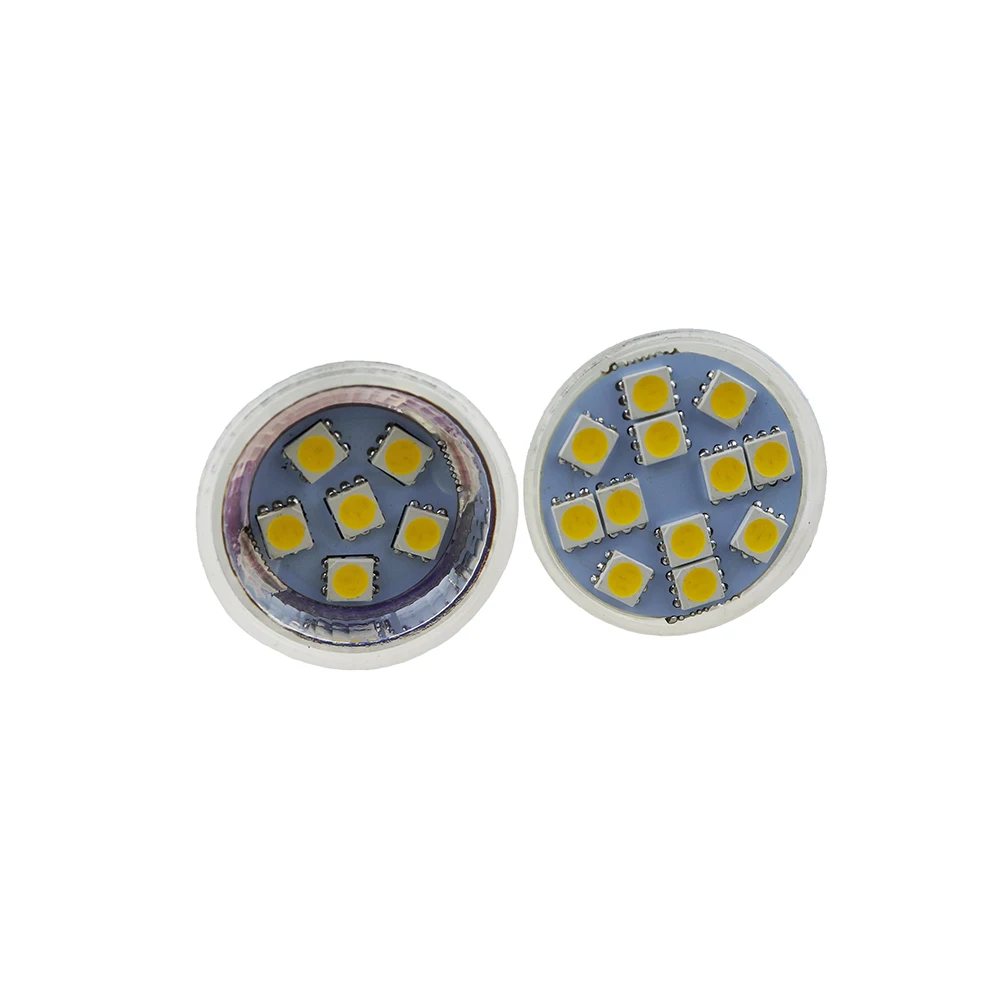 Светодиодная лампа направленного света MR11 2 Вт 3 12 В DC Mini Cup GU4 9 SMD5050 теплый белый