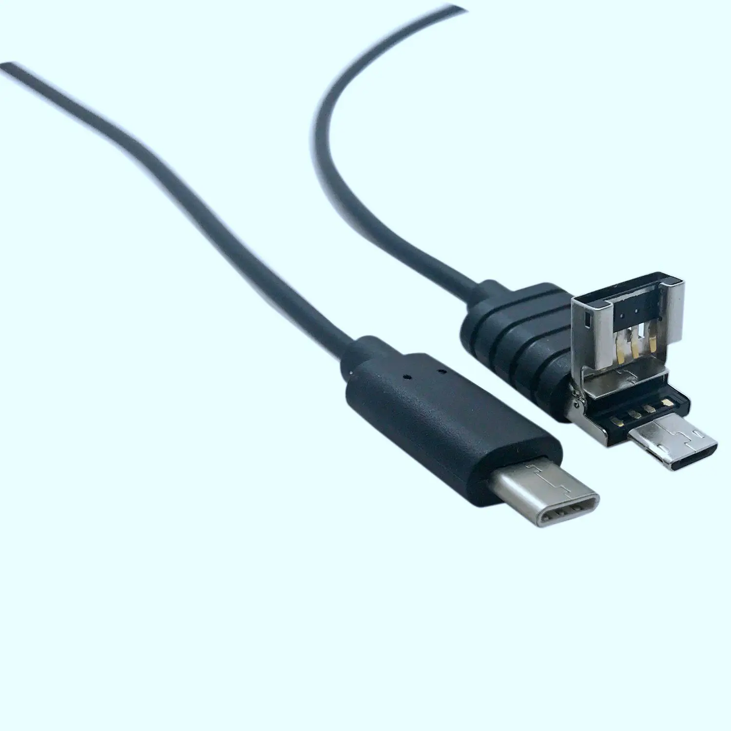 5037 OTG кардридер Micro-SD TF Многофункциональный usb-разветвитель OTG кардридер + концентратор для мобильного телефона, планшета [черный]