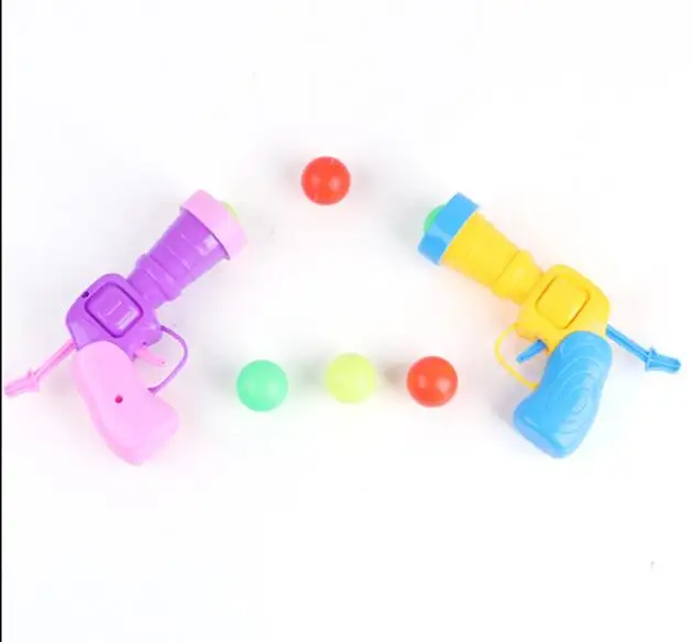 iWish Shooting Toy Elastic Table Tennis Gun Friction Power Kids Child Interest plastic Pistol Sports Hunting Toys For Children 2