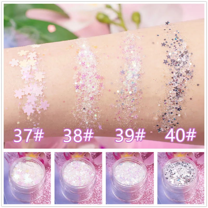 Ultrathin Sequins Nail Glitter Paillettes Irregular Rhinestone Eye Makeup Sequins Laser PET Sequin Nails Art Manicure Material