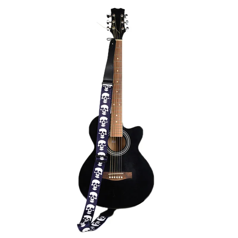 New Personalized Printed Electric Guitar Bass Strap Red