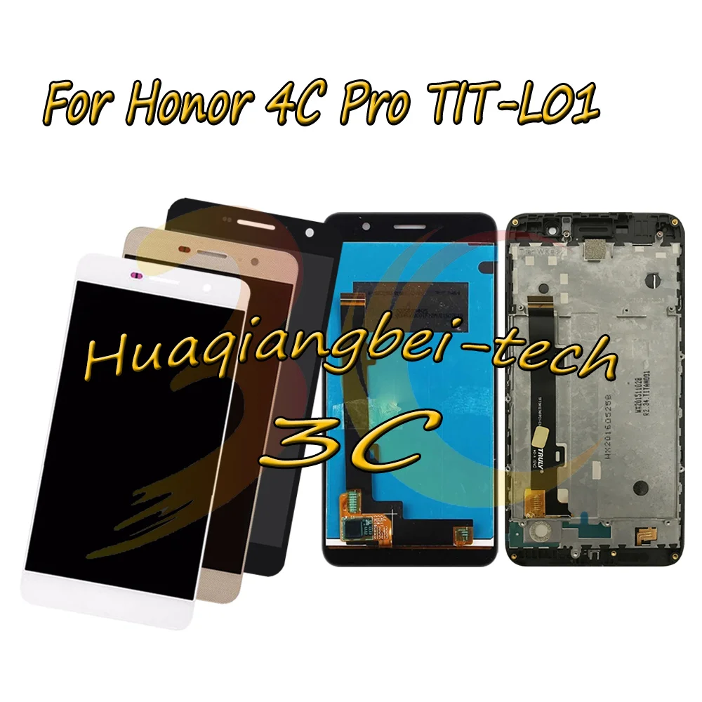 

New 5.0'' For Huawei Honor 4C Pro TIT-L01 Full LCD DIsplay + Touch Screen Digitizer Assembly + Frame Cover 100% Tested
