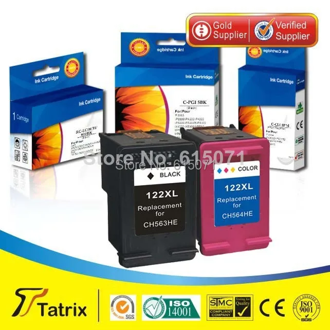 

For HP Deskjet 1050 2050 2050s Ink Cartridge, 122XL 122 Ink Cartridge for HP Deskjet printer, 122xl ink 1050 free shipping
