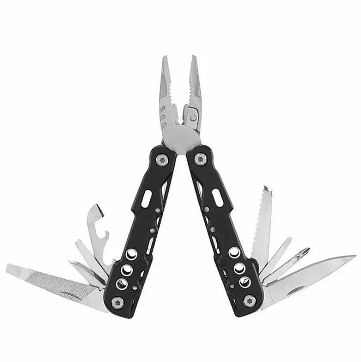 

Outdoor black folding knife multi plier hand tool multifunctional plier camping tools plier EDC multi plier