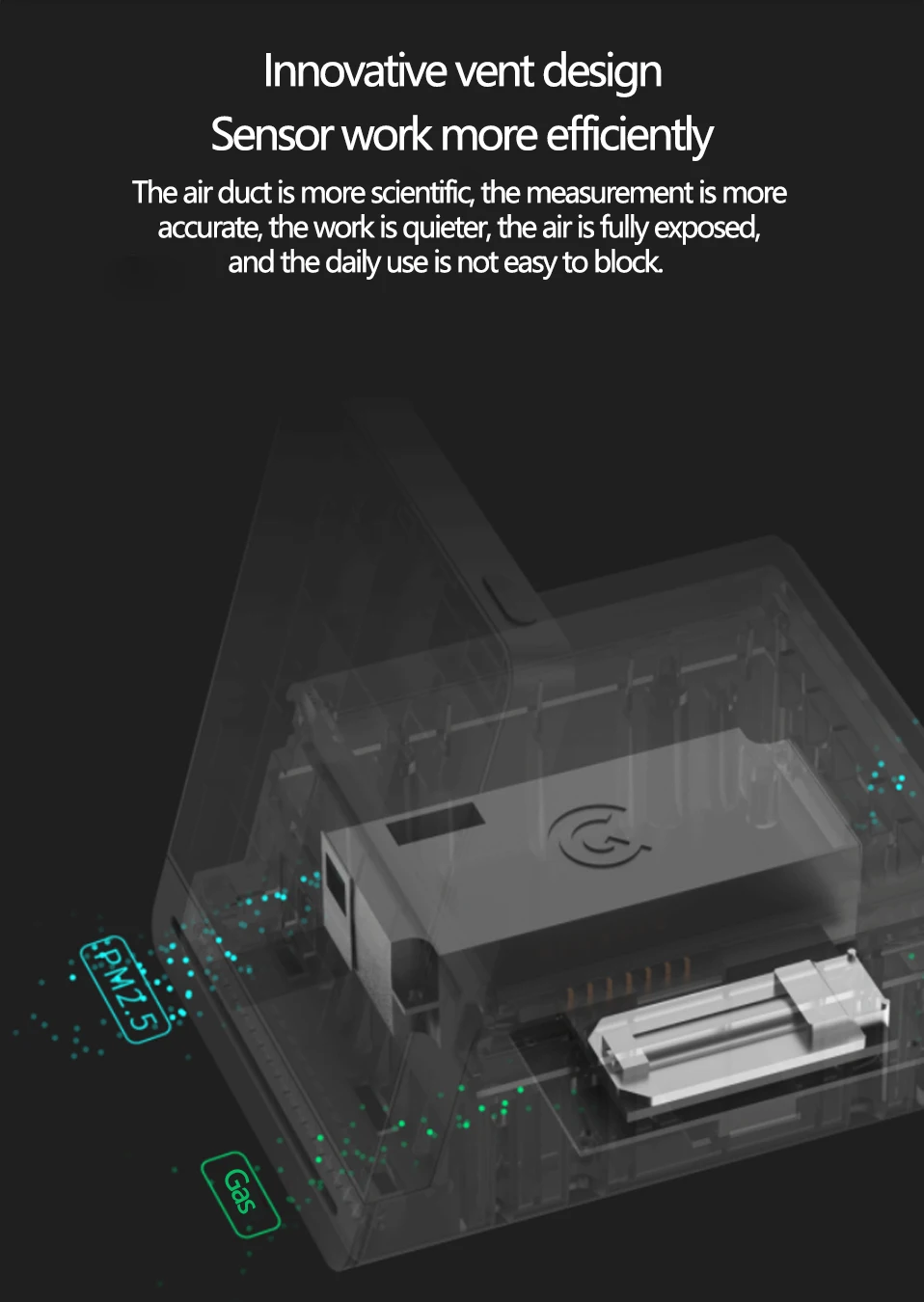 Xiaomi Mijia Clear Grass Air Detector 3.1''IPS Touch Screen Comprehensive Air Detector Monitor PM2.5 APP Control Indoor Outdoor (5)