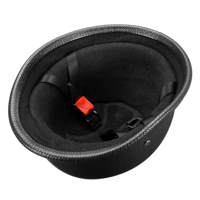 1PC ABS Plastic  Half cover helmet  Motorcycle Helmet Motorcross Capacete Half Helm Retro Matte Black L 59-60cm