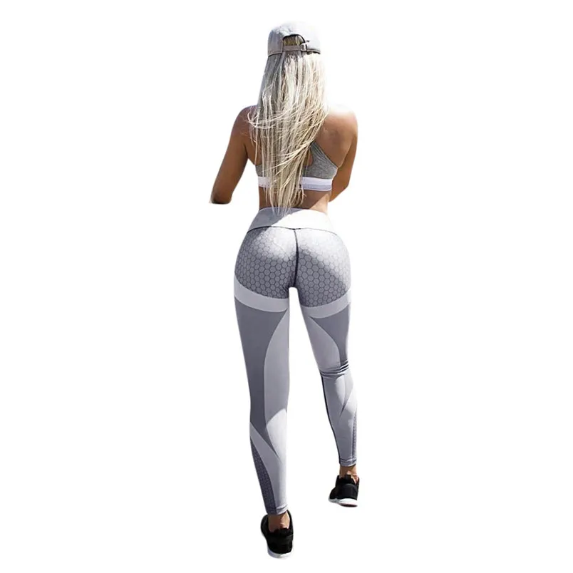 

New Yoga Pants Womens High Waist 3D Print Yoga Skinny Workout Gym Leggings Sports running Pants new arrival #4n25