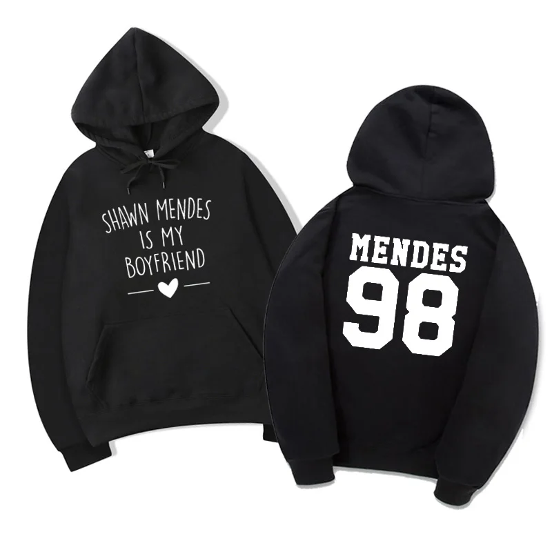  Vsenfo Shawn Mendes Sweatshirt Women'S Funny Letter Print Shawn Mends Is My Boyfriend Hoodies And S