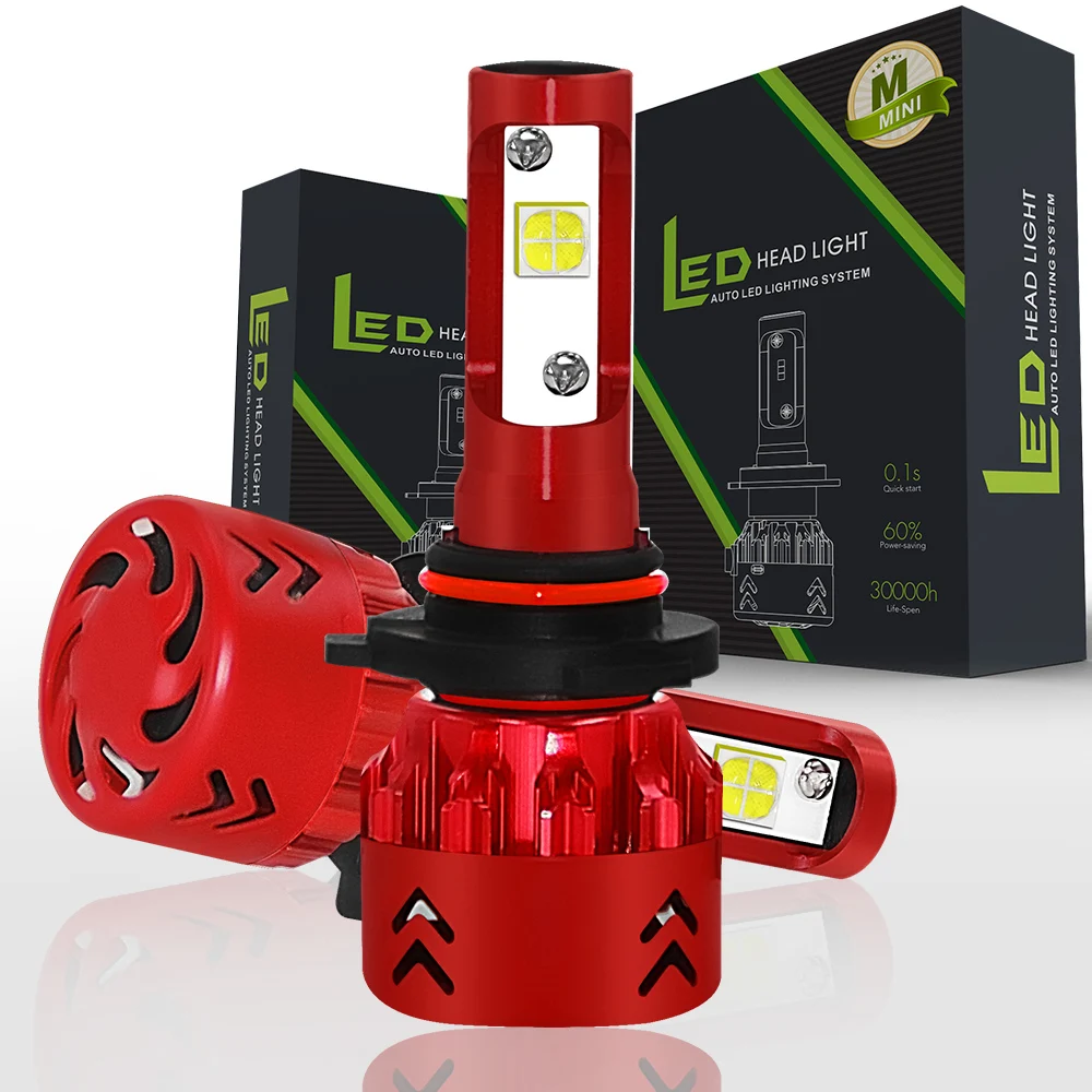 Prix Mini Voiture LED Phare Ampoules Conversion Kit 9006 60 W 6000 K 9600LM Blanc Plug Play De Voiture Assemblage De La Lampe Accessoires de voiture