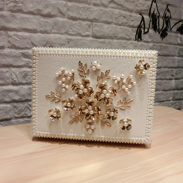 Jewelry Box Princess European Korea Palace Pearls With Lock Wood Jewelry Box Princess European Korea Palace Pearls With Lock Wood Simple Cute Storage Decorative