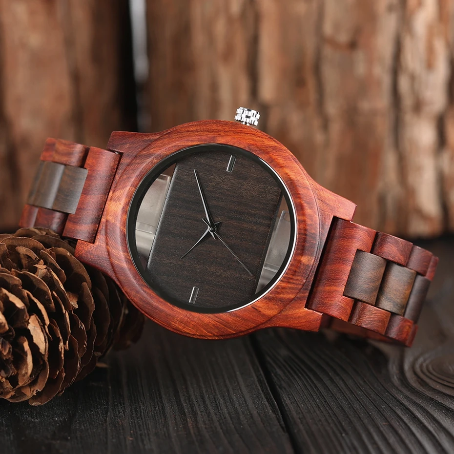 Top Luxury Full Bamboo Wood Quartz Watch Mens Hollow Analog Handmade Bracelet Sports Wristwatch Male Simple reloj de hombre 2017 2018 Gifts (9)