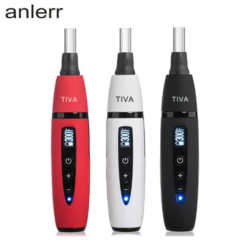 

TIVA Premium Portable herbal Vaporizer kit dry herb Tempreture control LED screen 1000mAH e cigarettes vape pen