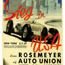 Cartel publicitario Vintage osemeyer para Auto Union, pinturas clásicas en lienzo, pósteres de pared Vintage, pegatinas para decoración del hogar, regalo