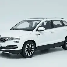 1:18 литая модель для Skoda KAROQ Sportline белый внедорожник игрушечный автомобиль миниатюрная коллекция