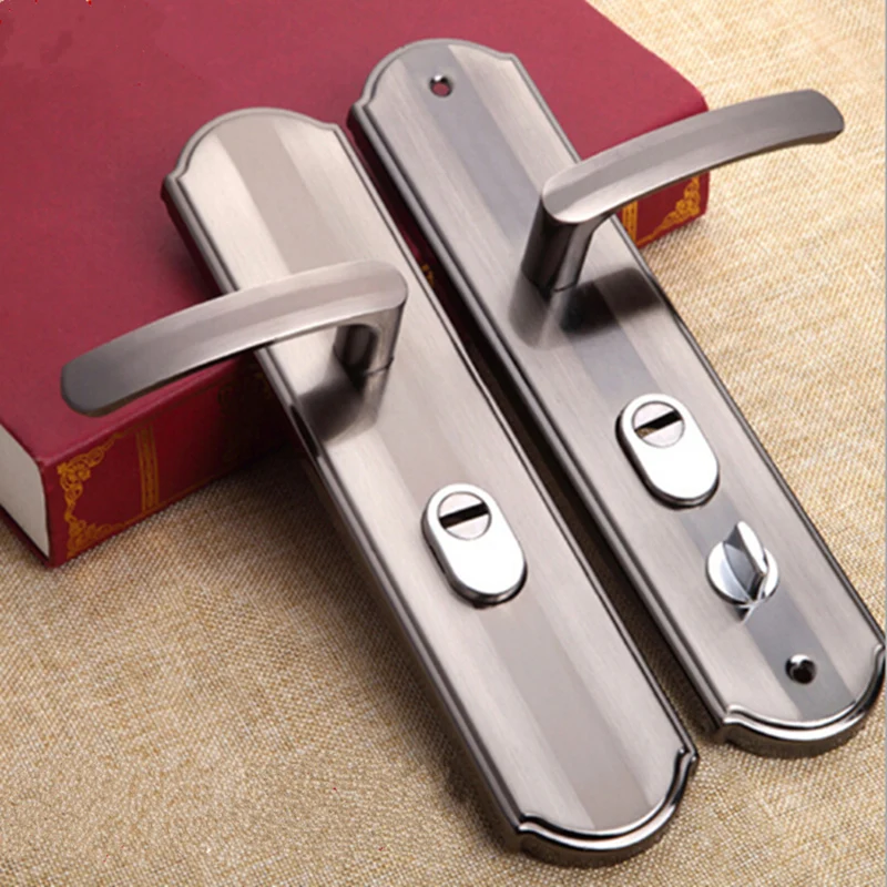 

1 Set Practical door handle lock Anti-theft door lock security Dual Latch for Bedroom Bathroom Furniture Gate Lock Accessories