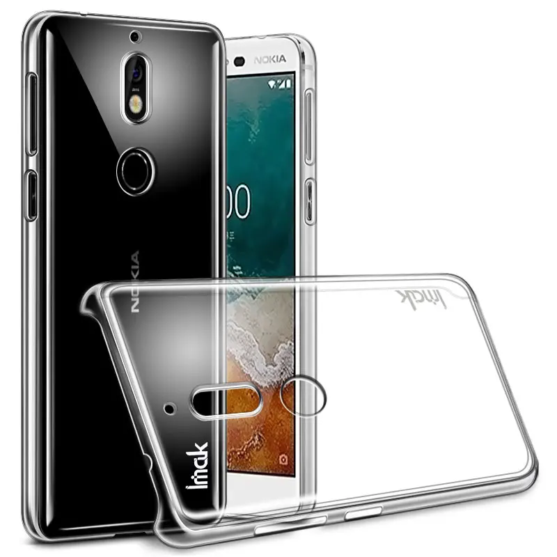 

sFor Nokia 7 Case IMAK Clear Crystal PC Hard Plastic Back Cover Phone Case For Nokia 7 Nokia7 Transparent Case Cover Funda Coque