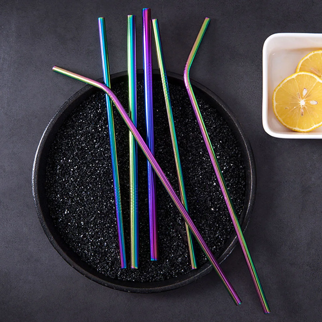 Reusable Metal Straws Stainless Steel Drinking Straws Tea Coffee Tools