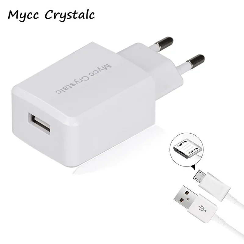 

5V 2.4A EU Plug Micro USB Wall Charger + Micro USB Cable for Huawei P8 Lite 2017/Honor 8 Lite/ZTE blade S6 L3 3 X3 Nubia Z9 Mini