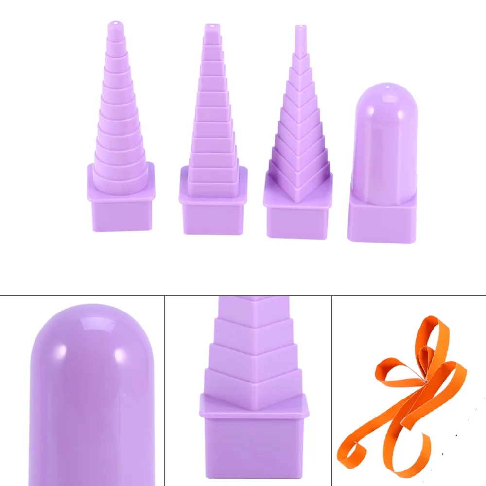 

4 Pcs Paper Quilling Border Buddy Bobbins Tower Tool Quilled Creations Craft DIY Set