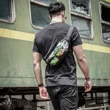 Уличный тренд, Мужская поясная сумка, Большая вместительная сумка с принтом на ремне, мужской кошелек, Подростковый дорожный нагрудный пакет, чехол для сигарет для телефона