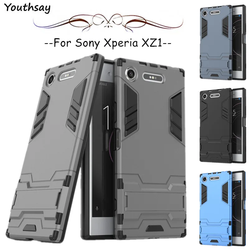 Youthsay чехол для Sony Xperia XZ1 F8342 F8341 ударопрочный роскошный с роботом чехол|luxury case|sony