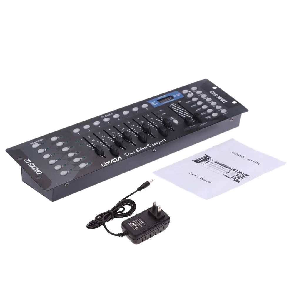 192 Каналы DMX512 светодиодный контроллер консоль для сценического свет вечерние диско DJ оператора оборудования 120 V ~ 230 V Вход 9-12 V Выход