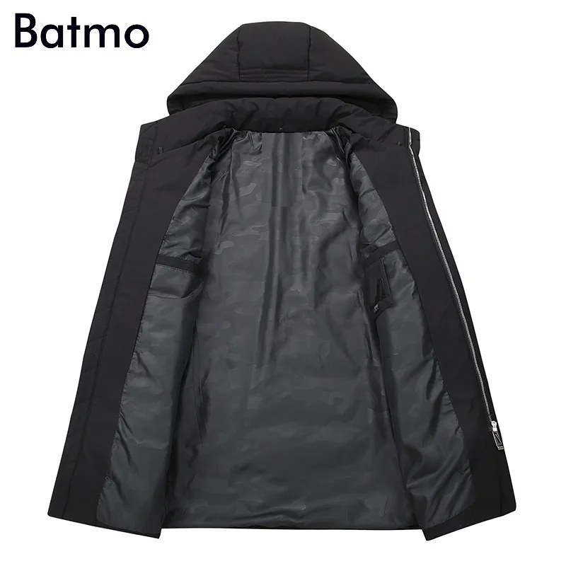 Batmo 2018 Новое поступление высокое качество 90% белый утиный пух с капюшоном куртки