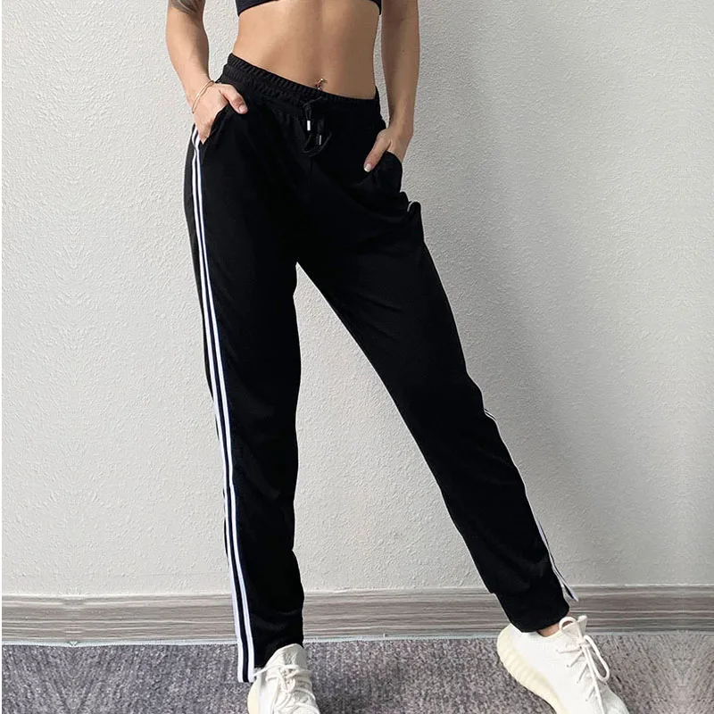 

Womens Yoga Pants Wide Leg Comfy Drawstring Loose Straight Lounge Running Workout Legging