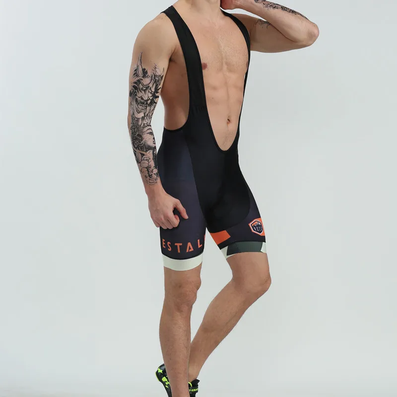 BOESTALK men army green camouflage cycling sets 2019 go pro team Custom top Cycling jersey bib shorts mountain road bike suit