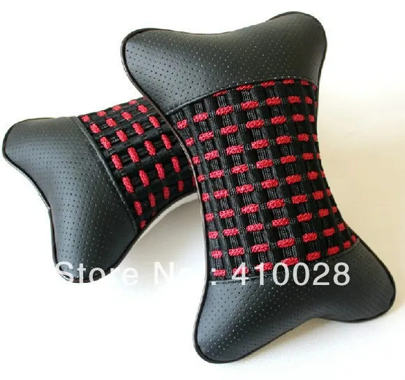 Car seat head cushion leather neck headrest Auto Seat cover Head Neck