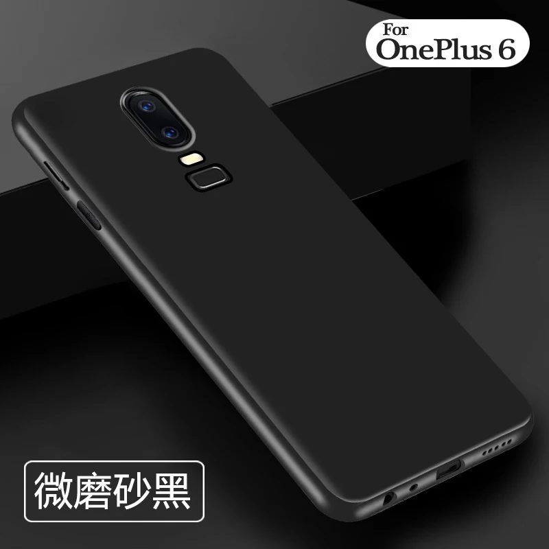 For OnePlus 6 Case Silicone Soft TPU Slim Protective Black Back Cover Cases One Plus Coque OnePlus6 Full Phone Shell | Мобильные