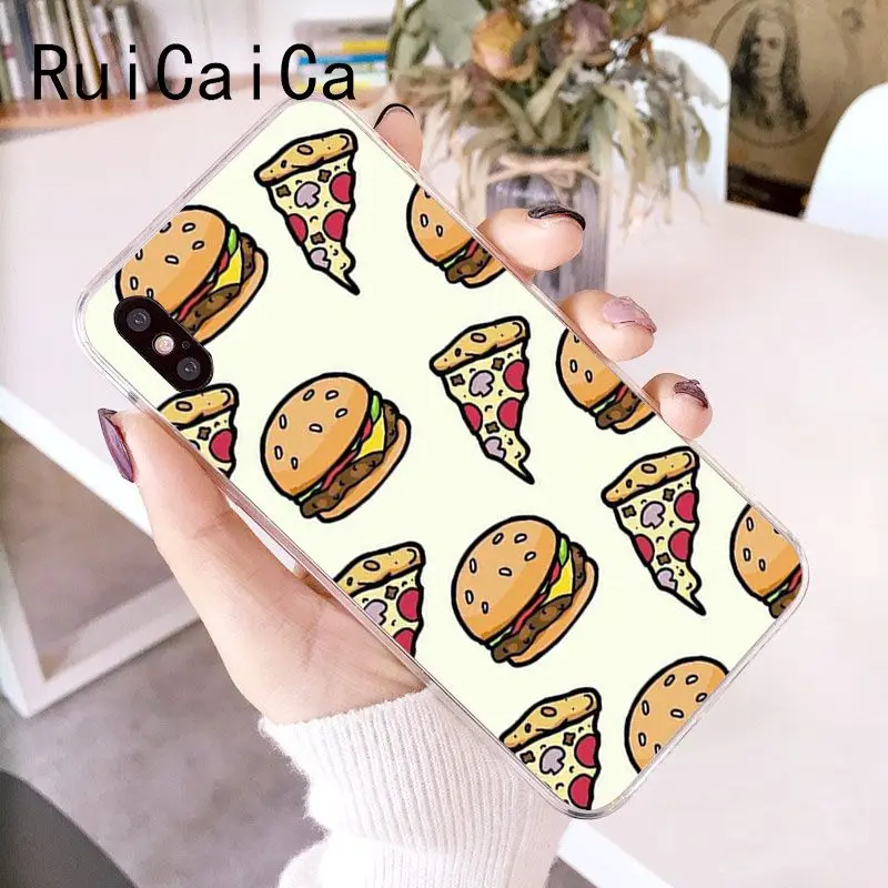 Cute food french fries burger pizza