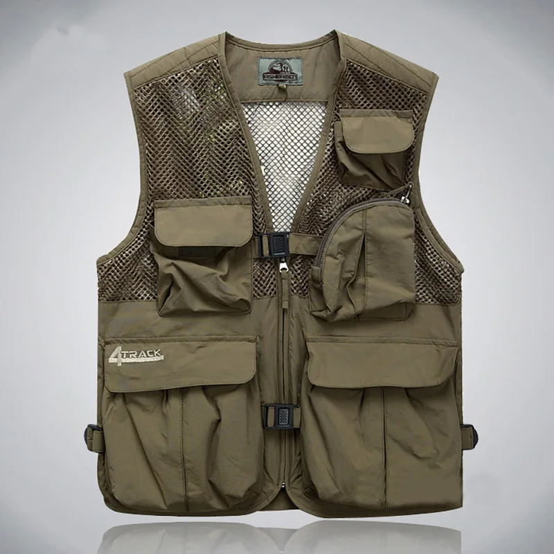 

Multifunctional Fishing Vest chaleco Multi-Pocket Photography Angler Waistcoat Customizable Quick-Drying Mesh Team Fishing Vest
