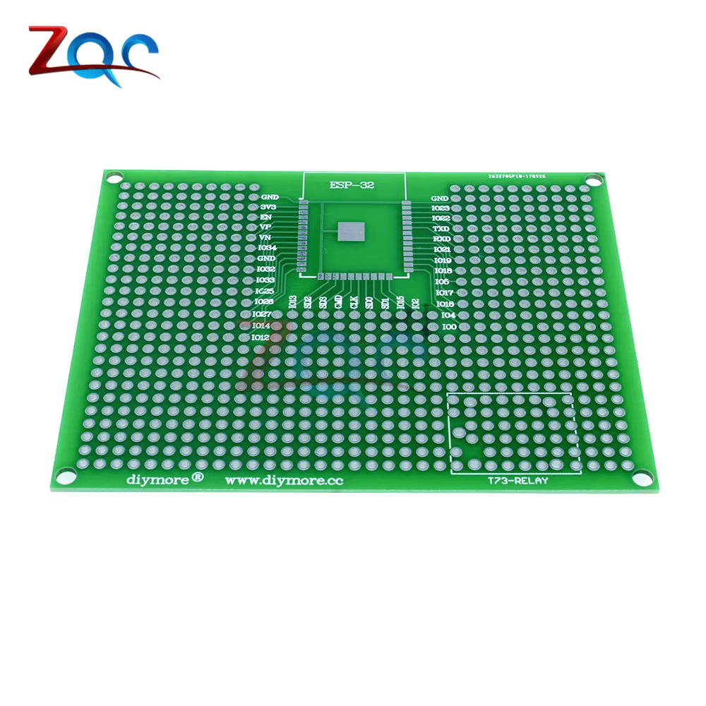 7X9 см прототип печатной платы Макет для ESP8266 ESP-12E ESP-12F ESP32 ESP-32S реле 7X9 7*9 см