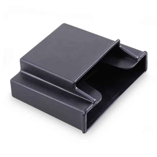 Special Price DWCX Car Black ABS POM Multifunction Double Layer Accessories Wind Cell Phone Holder Storage Box For VW Golf Audi Honda Hyundai