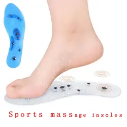 Магнитный массаж ног Стельки 8 магнитов ноги акупунктурные точки стельки обувь для мужчин и женщин анти целлюлит жир ожога Детокс тонкий