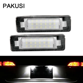 

PAKUSI Car LED License Plate Lights 12V White SMD3528 LED Lamp Bulb Kit car-styling no error For Mercedes W210 W202 4D AMG Benz